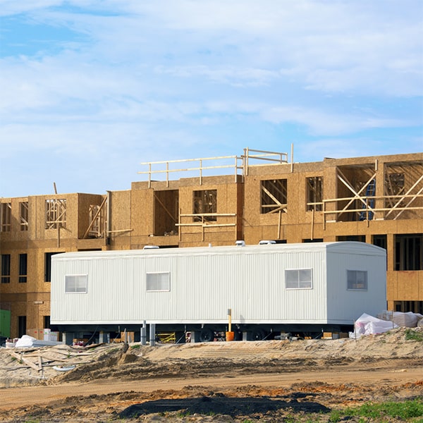 construction site office trailers can be equipped with security features such as locks, alarms, and surveillance cameras